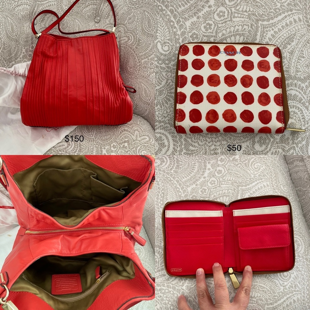 Authentic Coach bag with matching Wallet